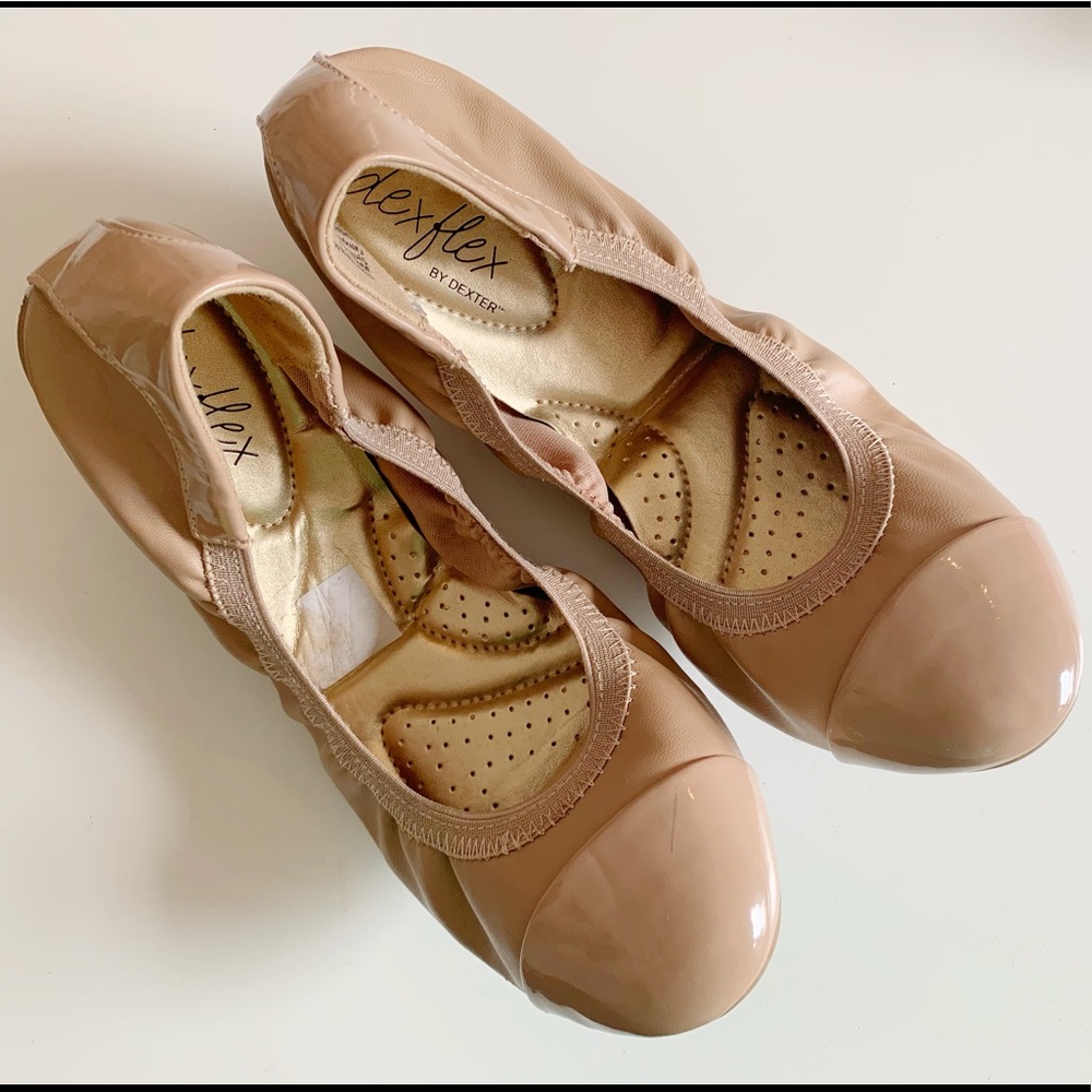 Nude beige ballet flats